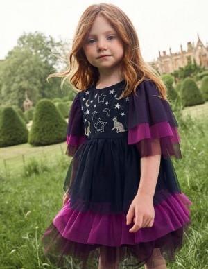 Purple Kids' Boden Halloween Tulle Dress | 12538LTRP