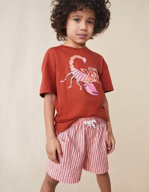 Red Kids' Boden Pocket Shorts | 10856QJKL