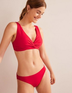 Red Women's Boden Classic Bikini Bottoms | 27519TFAY