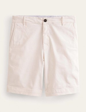 White Men's Boden Laundered Chino Shorts | 78930ZWIQ