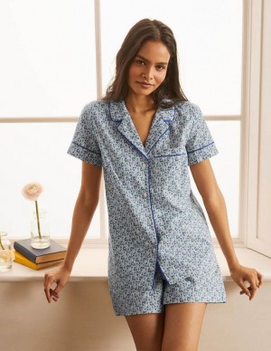 White Women's Boden Phoebe Pj Shirts | 42350UBXE