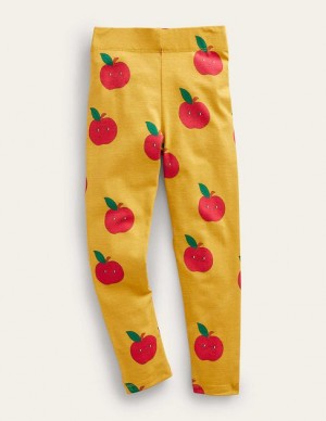 yellow Kids' Boden Fun Leggings | 32945HYGP