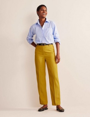 yellow Women's Boden Tailored Tapered Pants | 87230QLIV