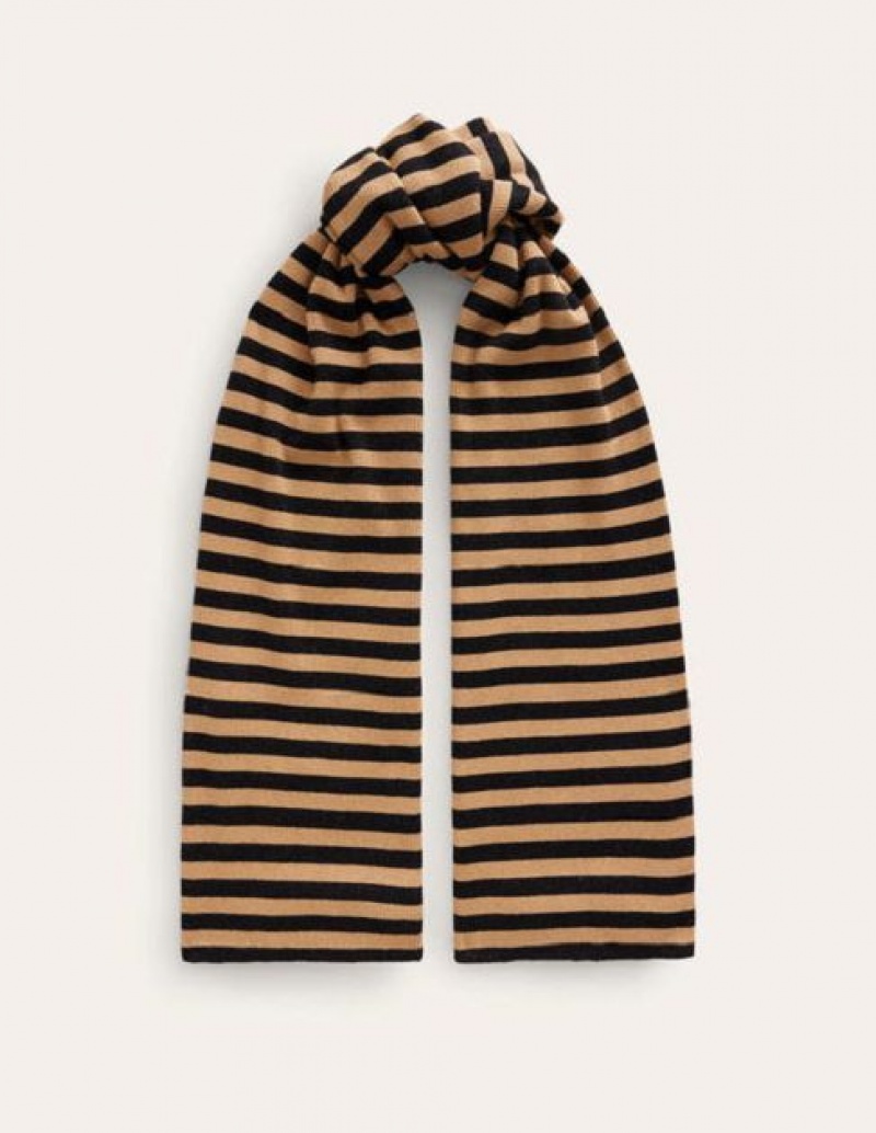 Black Gold Women's Boden Metallic-stripe Scarf | 60923SPYI