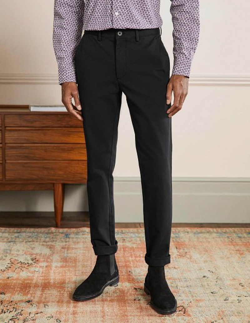 Black Men's Boden Slim Leg Chinos Pants | 93254CZPA