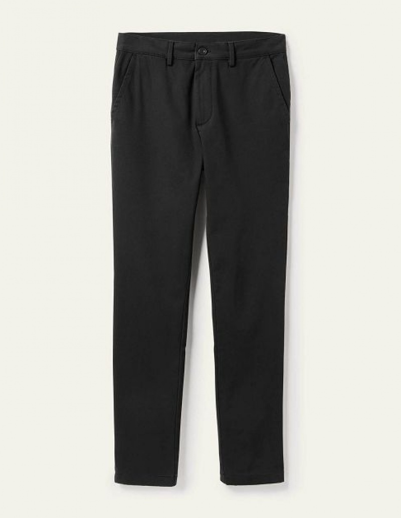 Black Men's Boden Slim Leg Chinos Pants | 93254CZPA