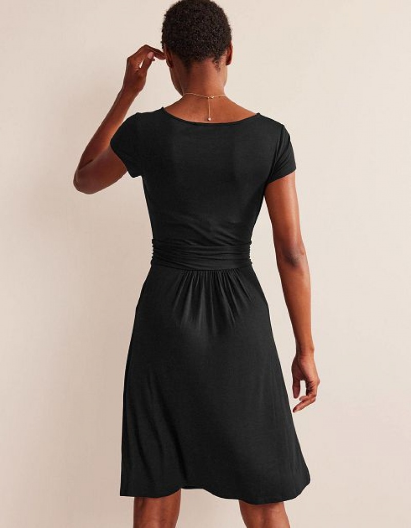 Black Women's Boden Amelie Jersey Dress | 36120JLXV