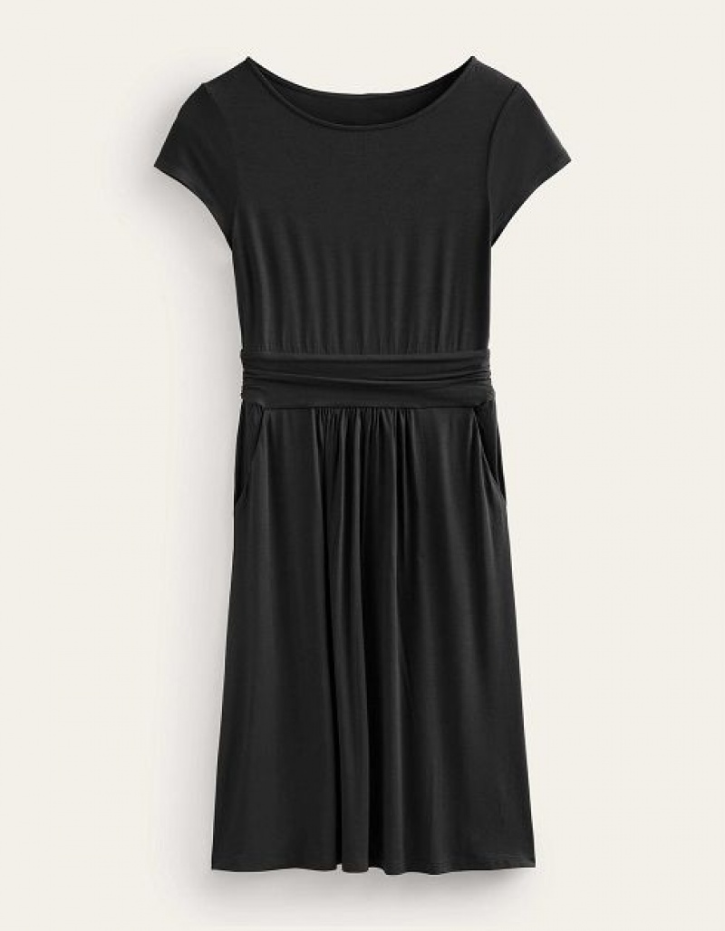 Black Women's Boden Amelie Jersey Dress | 36120JLXV