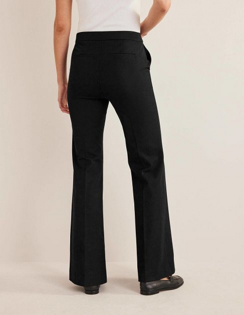 Black Women's Boden Bi-stretch Flared Pants | 52796RIKC