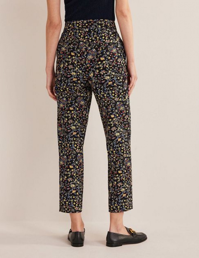 Black Women's Boden Bi-stretch Straight Pants | 73251WOHY