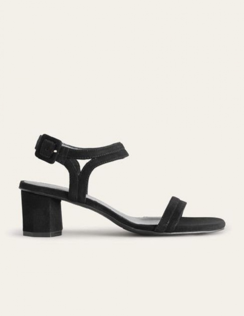 Black Women's Boden Block Heeled Sandals | 20873FEHY