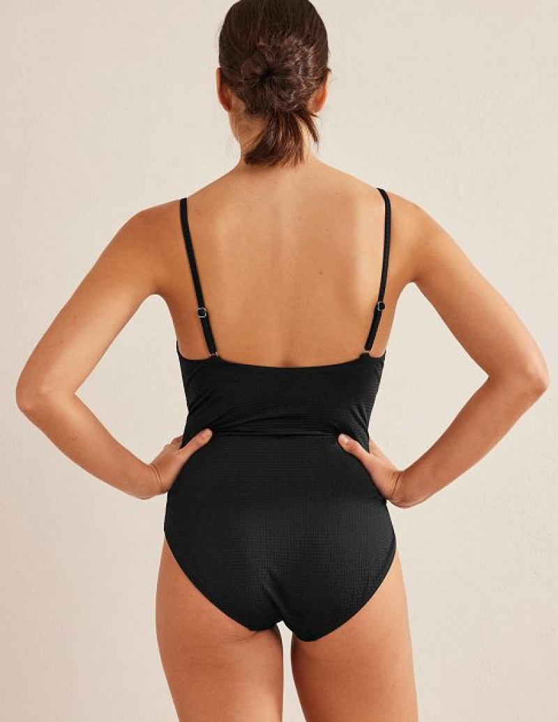 Black Women's Boden Capri Cup-size Swimsuits | 02958NBSY