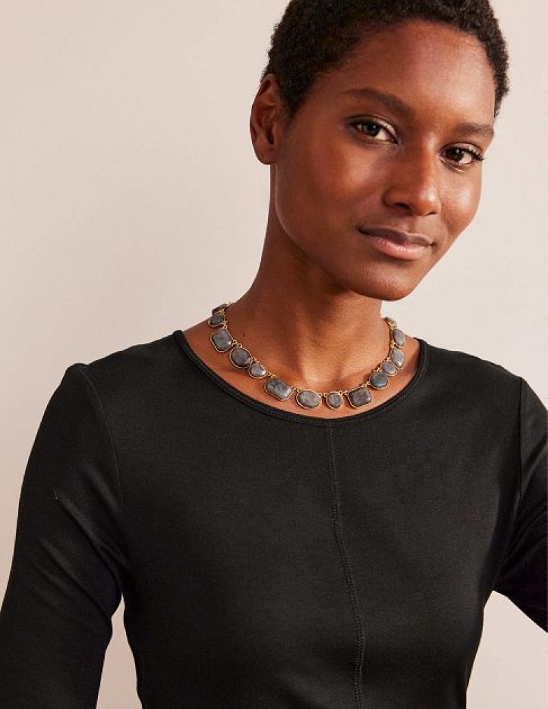 Black Women's Boden Chunky Semi-precious Necklace | 78260TVIY