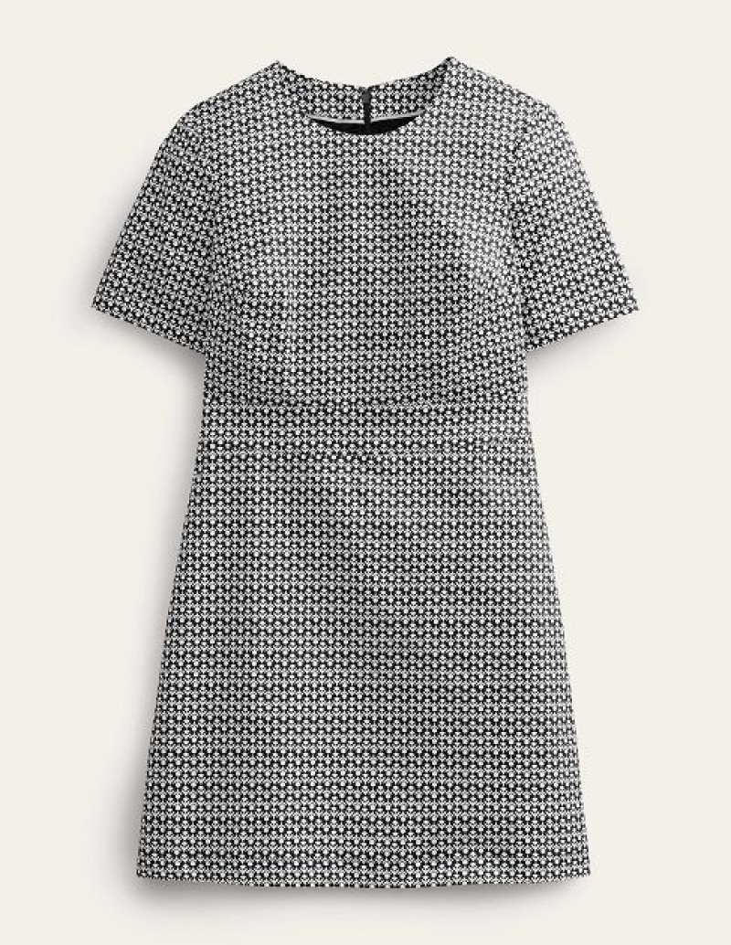 Black Women's Boden Cotton Mini Dress | 26057PLBX