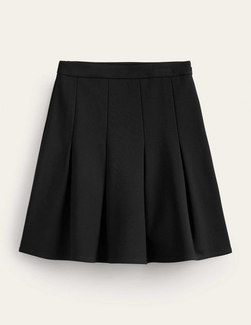 Black Women's Boden Flippy Ponte Skirts | 42956QEAR