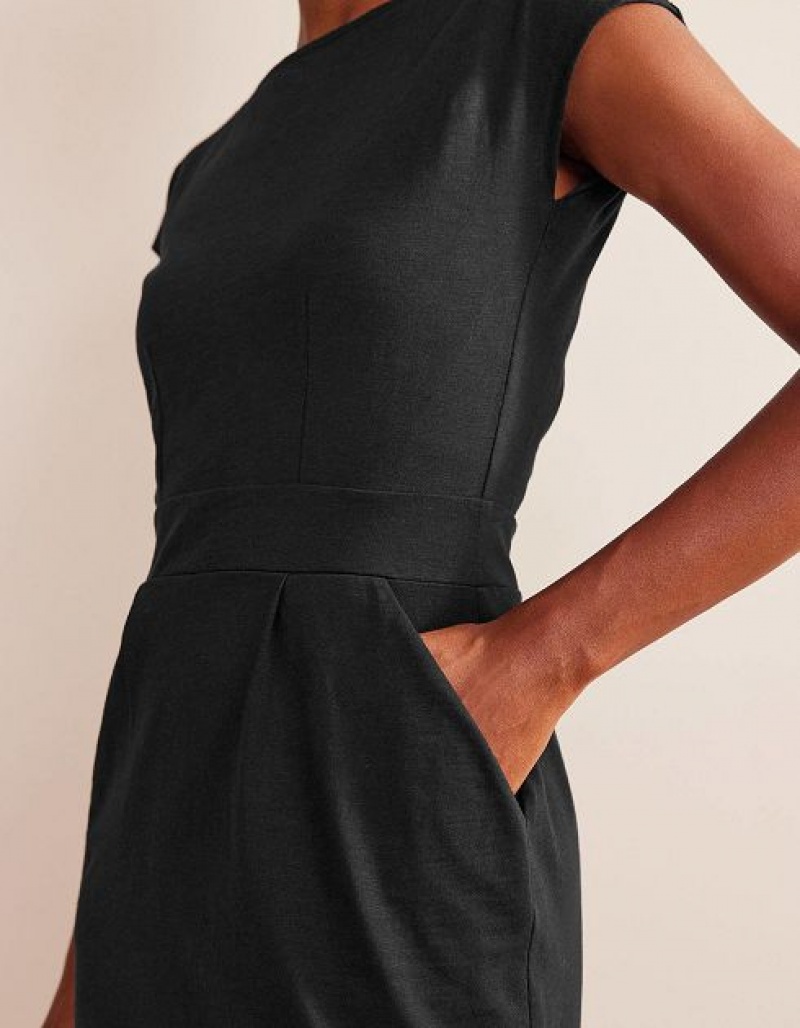 Black Women's Boden Florrie Jersey Dress | 16395WBXM