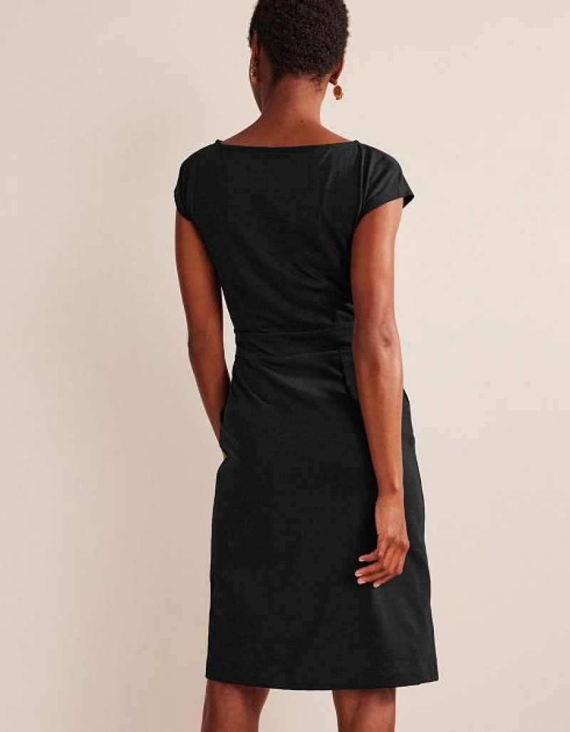 Black Women's Boden Florrie Jersey Dress | 16395WBXM