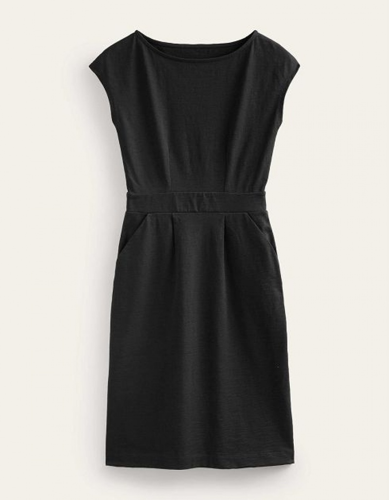 Black Women's Boden Florrie Jersey Dress | 16395WBXM