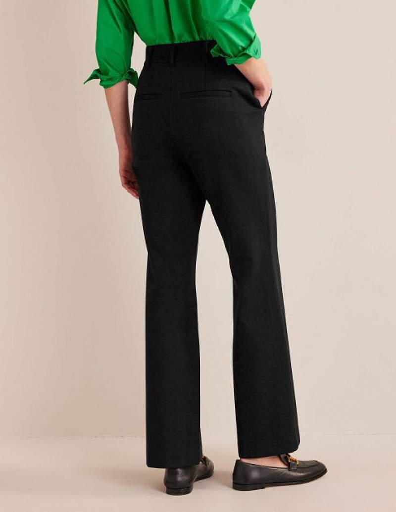 Black Women's Boden Hampshire Flared Pants | 87342FLKR