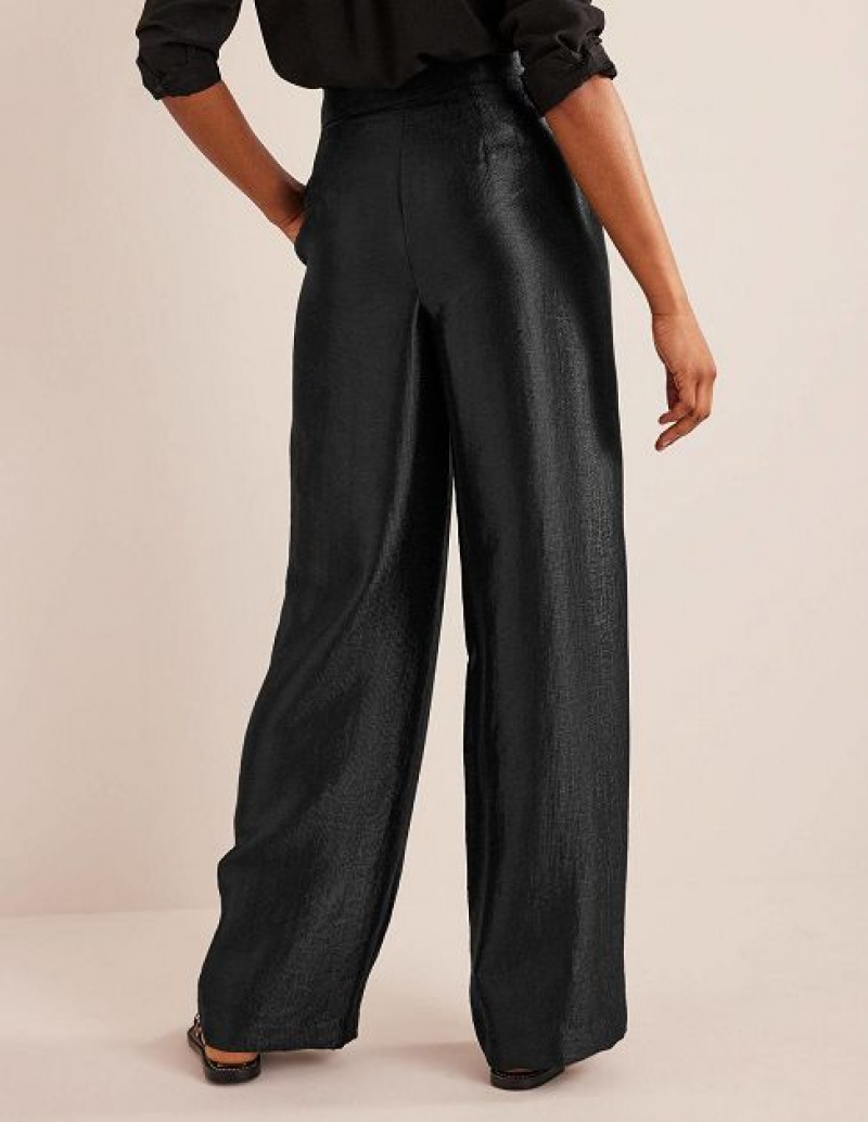 Black Women's Boden High Rise Palazzo Pants | 26418OUFV