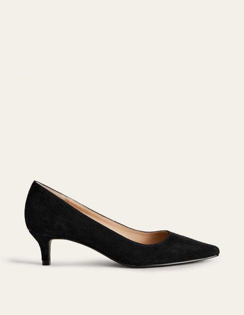 Black Women\'s Boden Lara Low Court Heels | 20317UXDJ