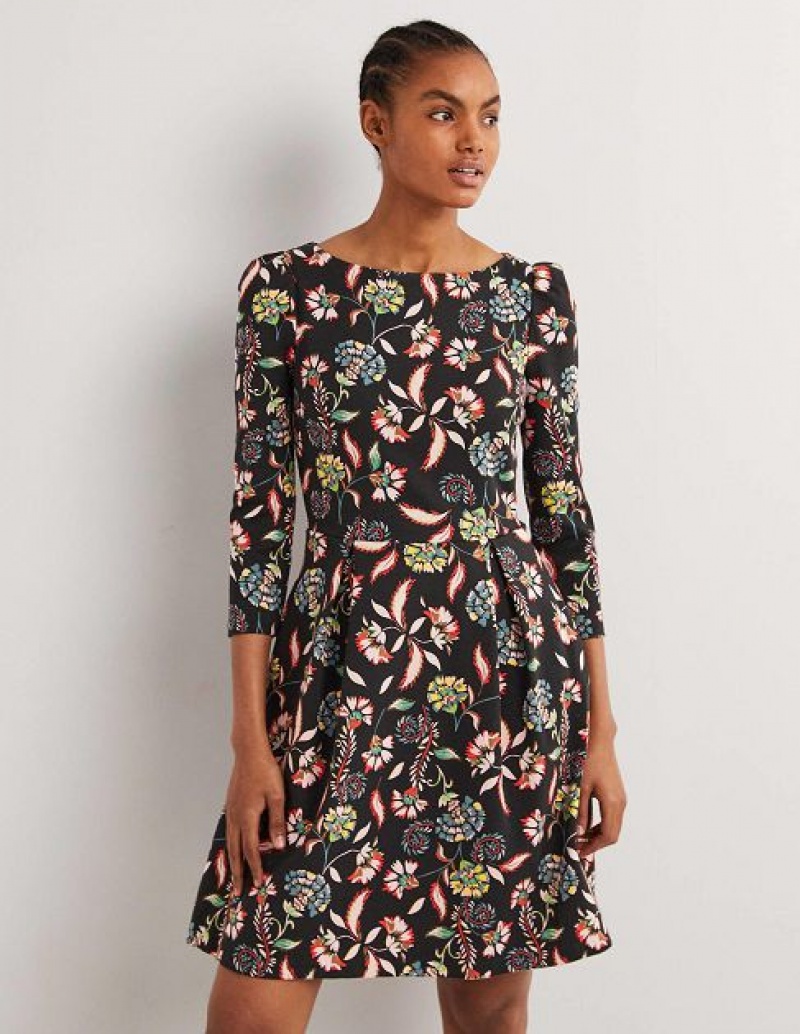 Black Women\'s Boden Marie Jersey Dress | 18206URHD