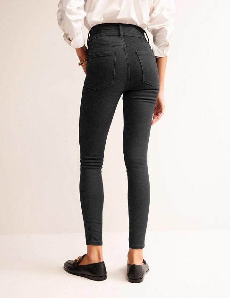 Black Women's Boden Mid-rise Smart Slim Jeans | 73258XAPL