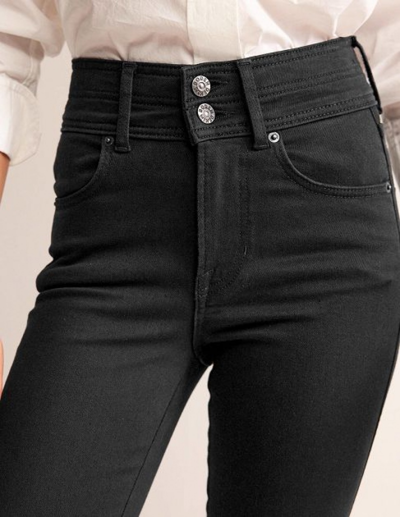 Black Women's Boden Mid-rise Smart Slim Jeans | 73258XAPL