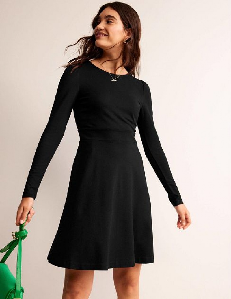 Black Women\'s Boden Sabrina Ponte Dress | 24805TKSI