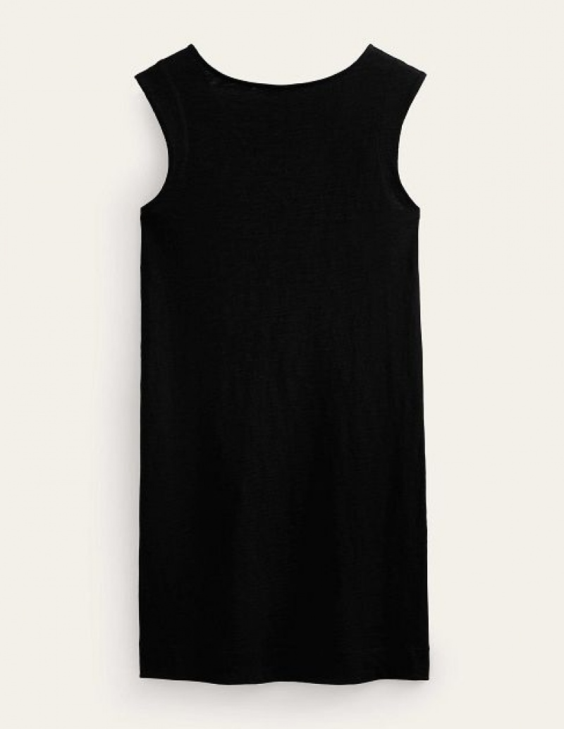 Black Women's Boden Sleeveless Jersey Dress | 49621DTCG