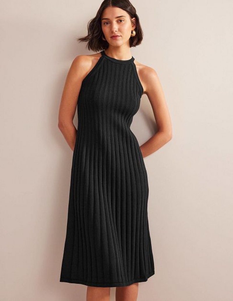 Black Women\'s Boden Sleeveless Midi Dress | 31295GHYS