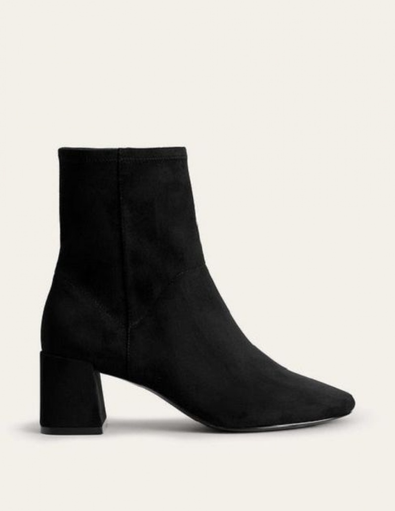 Black Women's Boden Stretch Ankle Boots | 13952MNCL