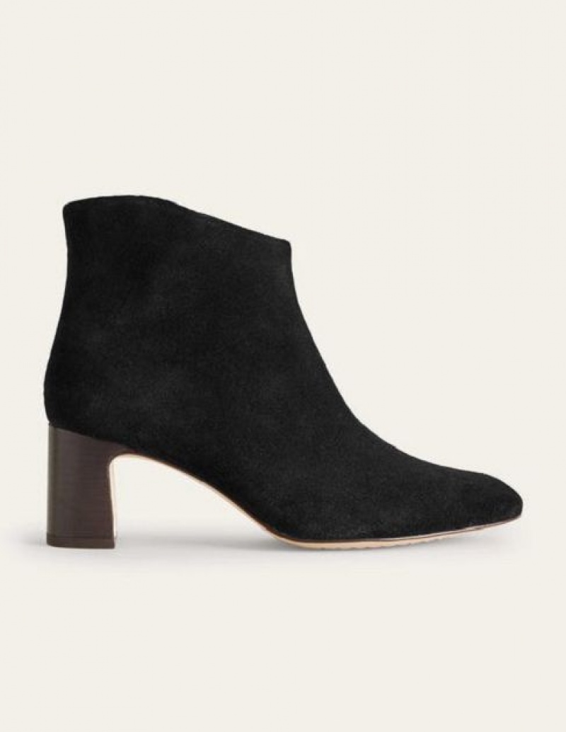 Black Women's Boden Suede Ankle Boots | 34806TJSR