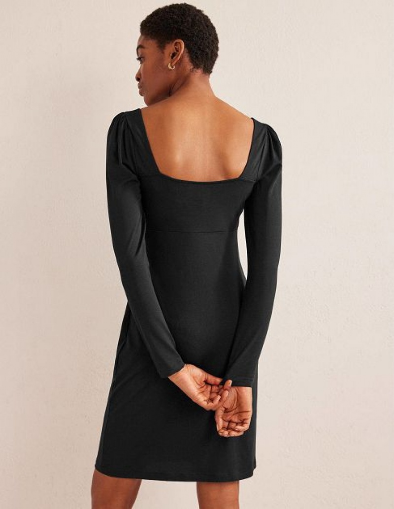 Black Women's Boden Sweetheart Jersey Mini Dress | 82763WIFC