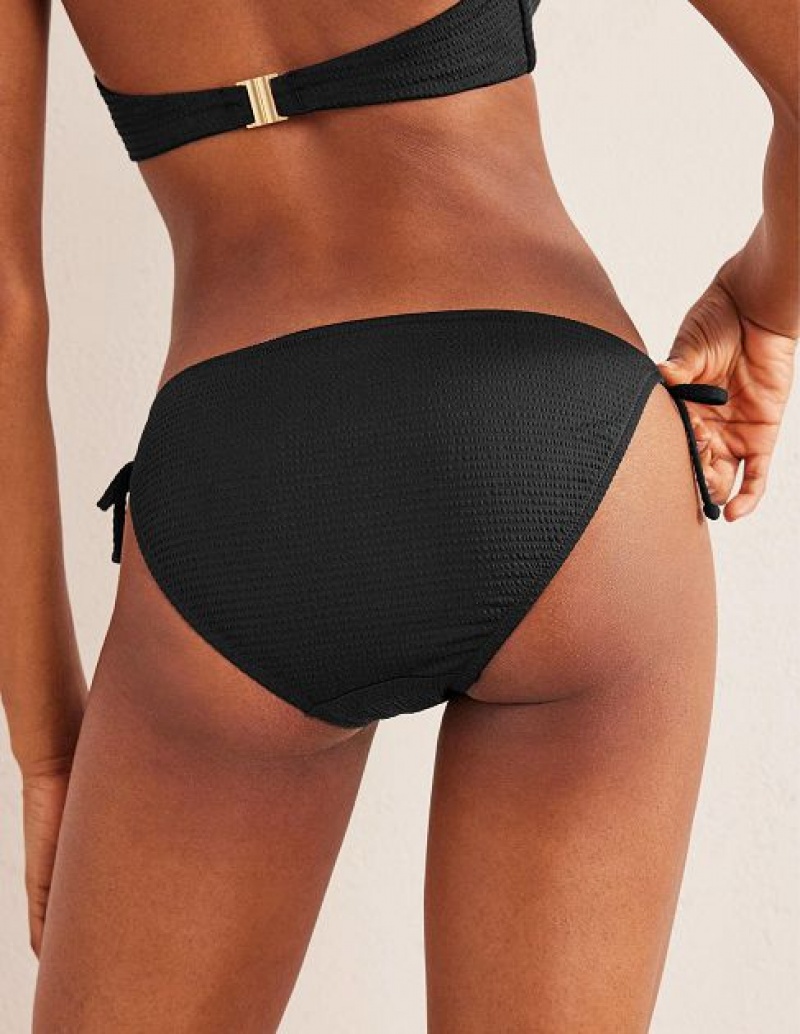 Black Women's Boden Symi String Bikini Bottoms | 90376RICM