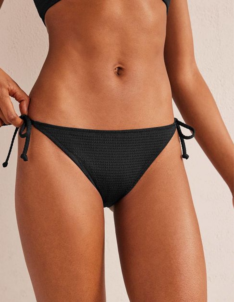 Black Women's Boden Symi String Bikini Bottoms | 90376RICM