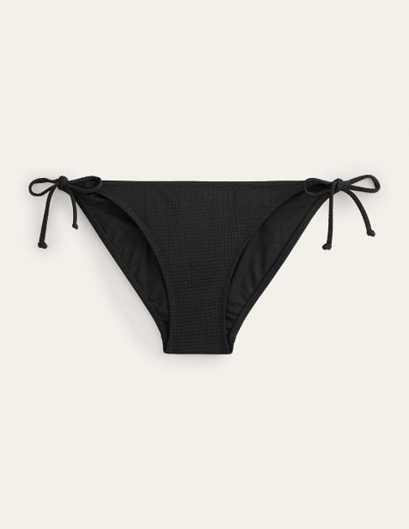 Black Women's Boden Symi String Bikini Bottoms | 90376RICM