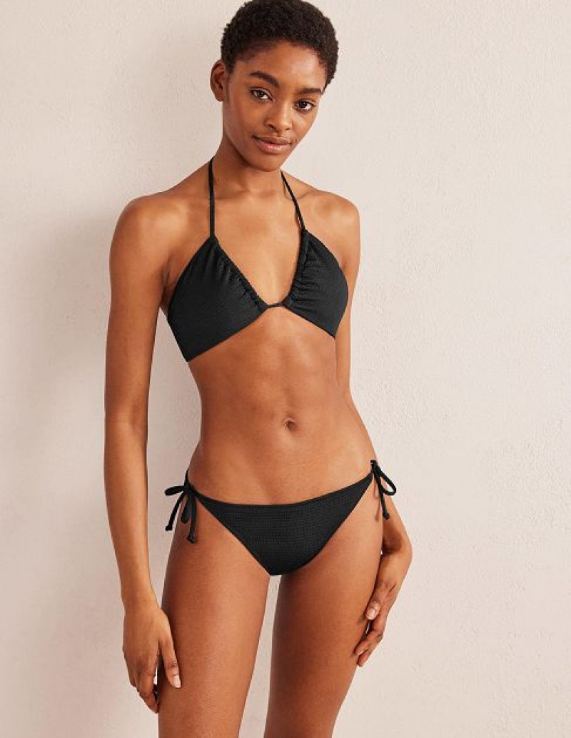 Black Women\'s Boden Symi String Bikini Bottoms | 90376RICM