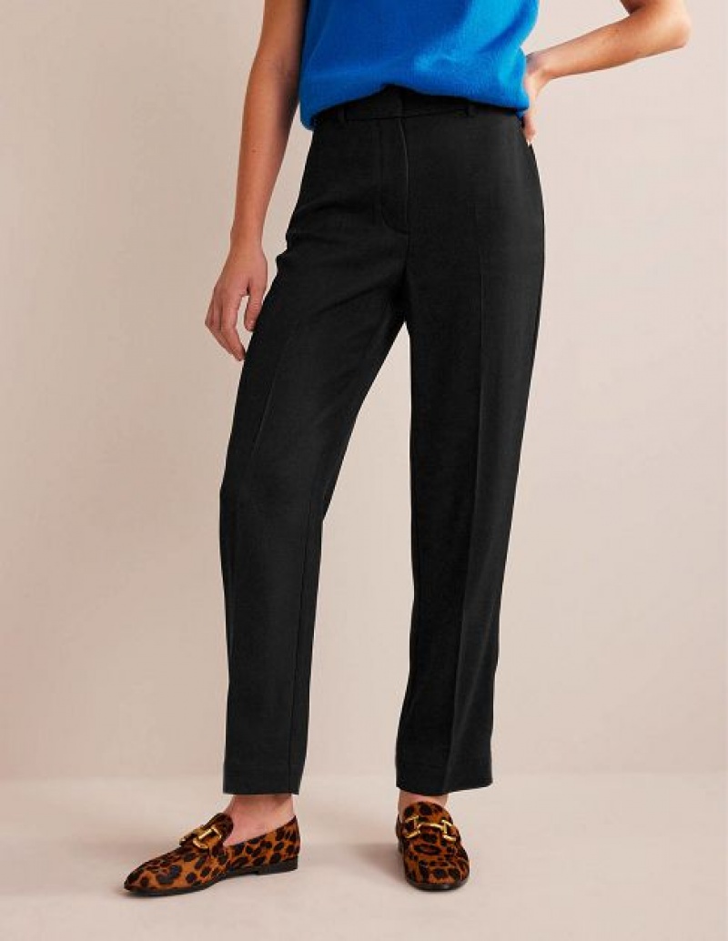 Black Women's Boden Tailored Tapered Pants | 58460NDEX