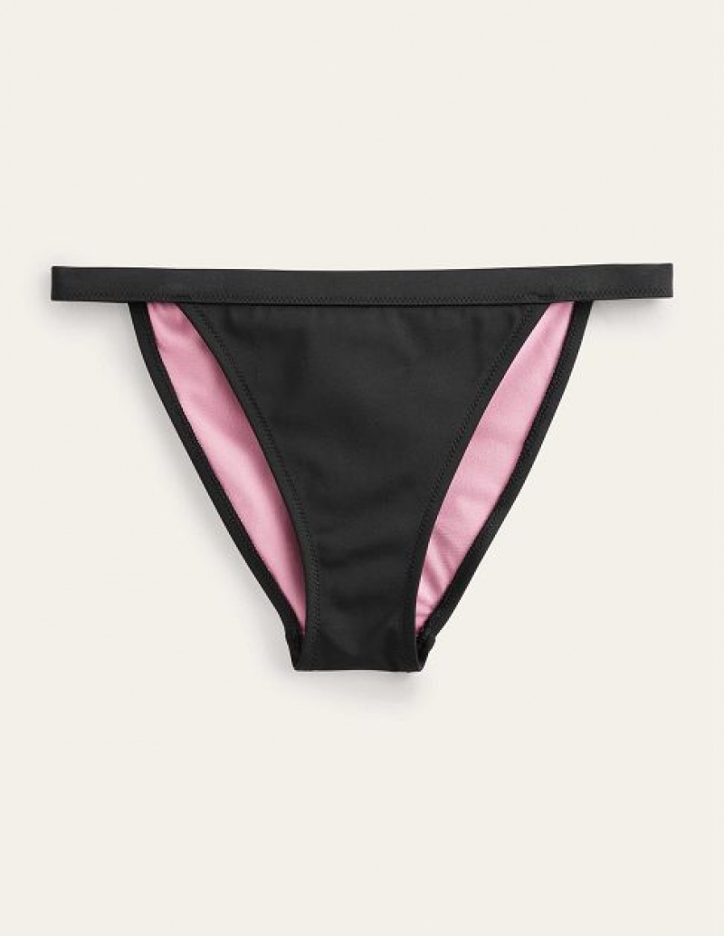 Black Women's Boden Tanga Bikini Bottoms | 82314IFXJ