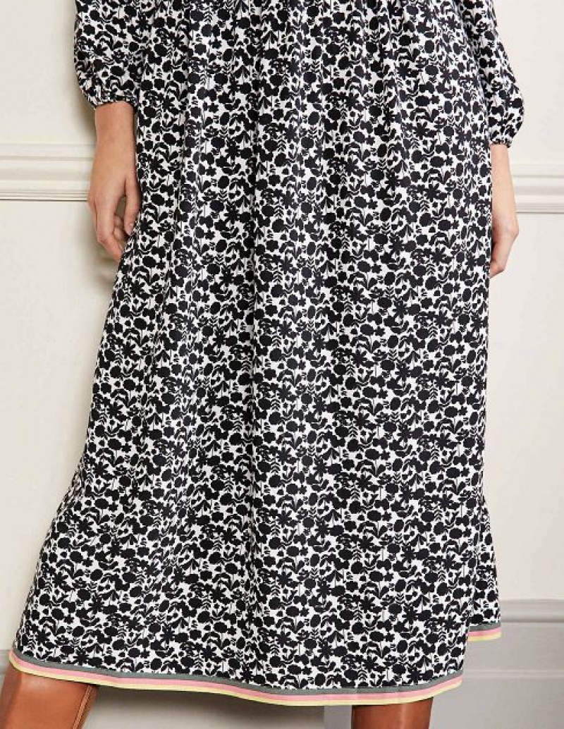 Black Women's Boden Trim Detail Maxi Dress | 35289AQBG