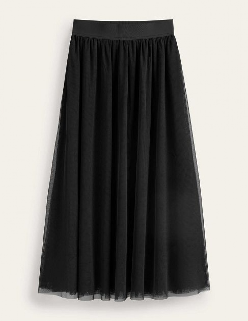 Black Women's Boden Tulle Full Skirts | 50713EKLY