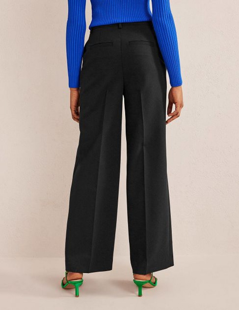 Black Women's Boden Wesbourne Wide Leg Pants | 93287LHAX