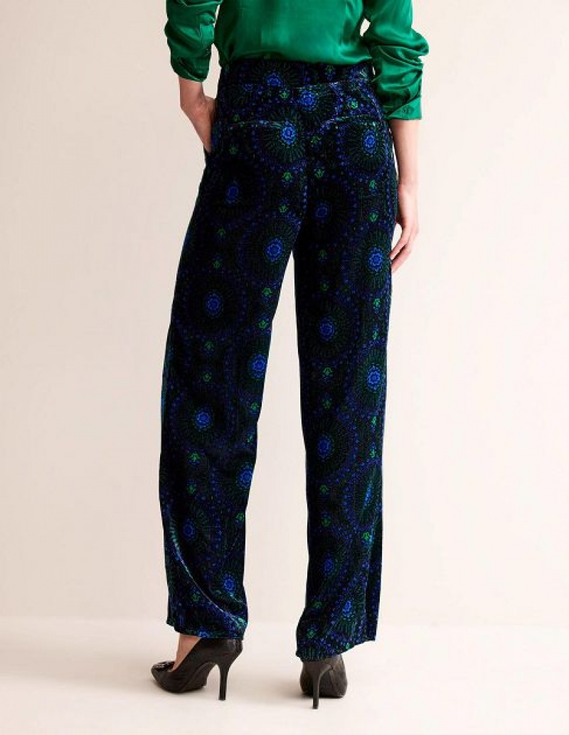 Black Women's Boden Westbourne Velvet Pants | 80651IVFM