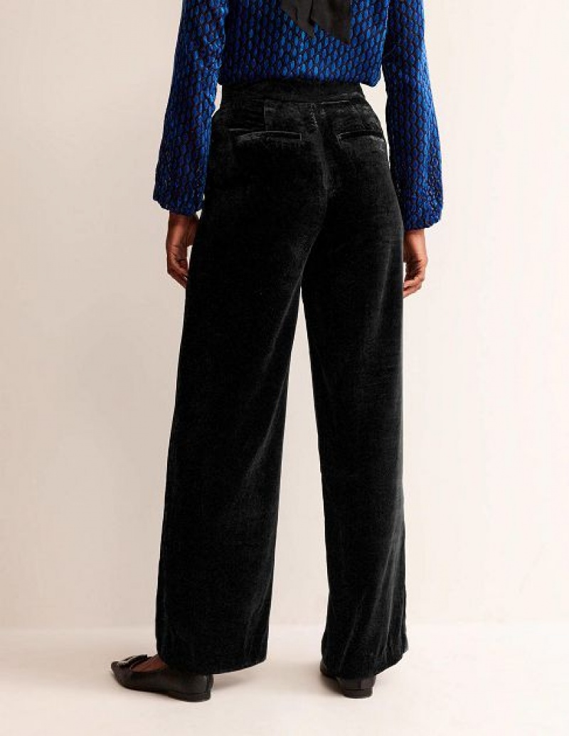 Black Women's Boden Westbourne Velvet Pants | 30569YXRV