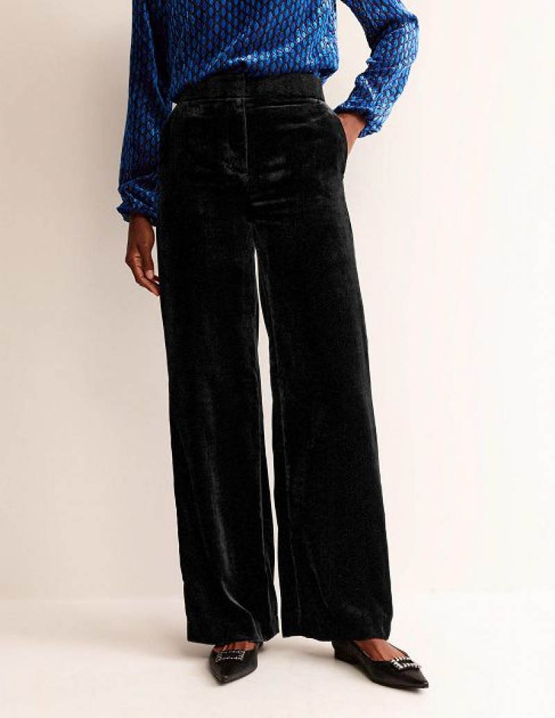 Black Women's Boden Westbourne Velvet Pants | 30569YXRV