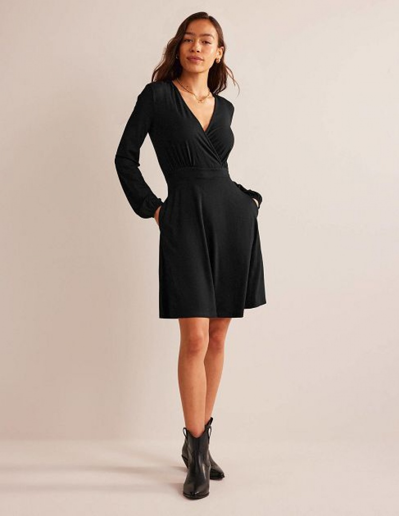 Black Women's Boden Willow Jersey Dress | 53981JCUF