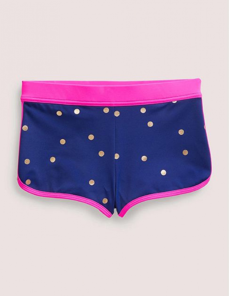 Blue Gold Kids\' Boden Patterned Swim Shorts | 85170LQIE