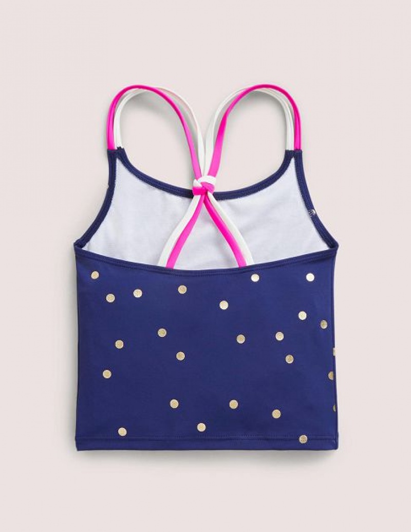 Blue Gold Kids' Boden Patterned Tanks | 63801BRAP