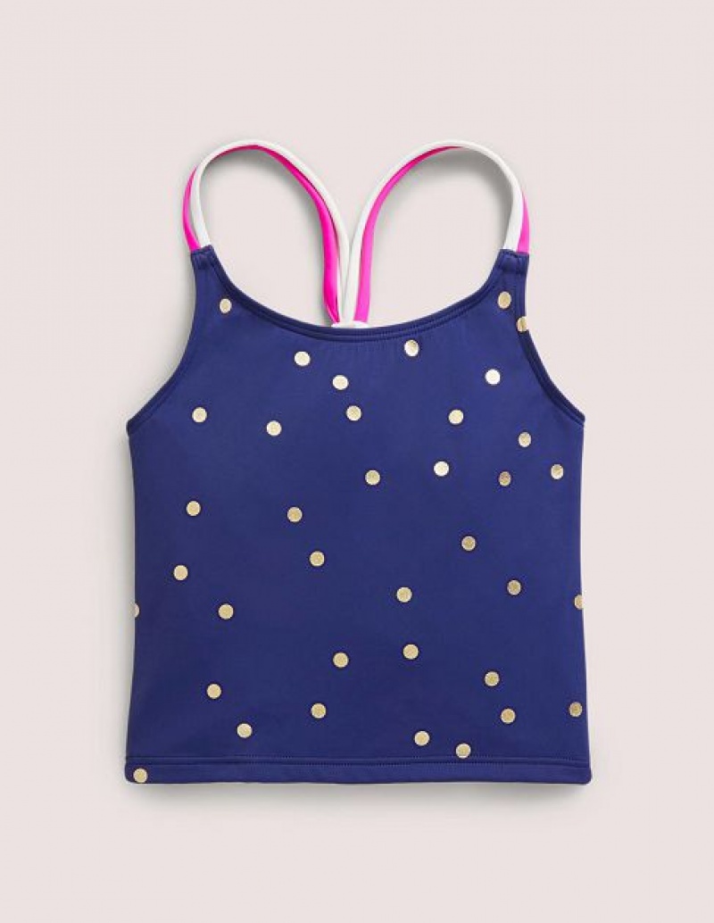 Blue Gold Kids\' Boden Patterned Tanks | 63801BRAP